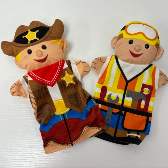Melissa & Doug Children’s Hand Puppets - Set of 2 - Picture 1 of 4